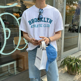 ブルックリンコットンオーバーサイズフィットショートスリーブTシャツ / LMN Brooklyn Cotton Oversized Fit Short-Sleeved T-Shirt (4 colors)