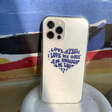 ナルシシズムハートアイフォンケース/Narcissism Heart Phone Case (Navy)