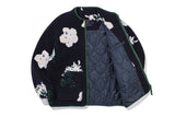 ワイルドフラワーフリースジャケット / WILD FLOWER FLEECE JACKET_NAVY