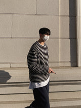 Smith Heavy Border Over Knit (3color) (6624404635766)