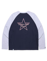 ラグランスターロゴロングスリーブTシャツ/RAGLAN STAR LOGO LS TEE NAVY(CV2CFUT551A)