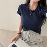 [Bellide made] Premium Slim Span Embroider Tee