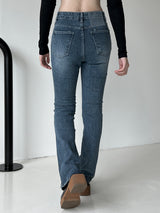 ウエストスリットブーツカットパンツ/no.2326 waist slit bootcut pants