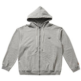 オーバーフィットプリンティングフードジップアップ/OVERFIT PRINTING HOOD ZIP-UP-MELANGE GREY