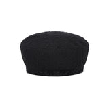 Epoxy Stud See Through Beret Black