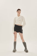 シャーリングミニスカート/SHIRRING MINI SKIRT