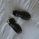 ASCLO Rubber Black Sandals