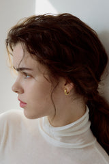 Matt Hoop One-touch Earrings