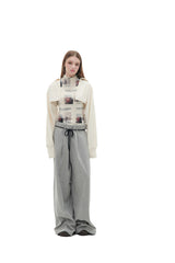 ヘリンボーンワイドパンツ/HERRINGBONE WIDE PANTS