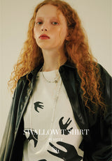 SWALLOW T-SHIRTS WHITE (6635882840182)