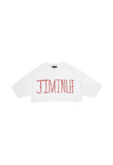 シグネチャーロゴドローイングクロップTシャツ