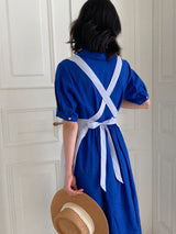 Candy Stripe Apron Embroidered Apron