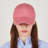 [VARZAR] 3D Monogram Pigment Over Fit Ball Cap Pink