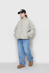 トライカラーリングナイロンジップアップ / Try Coloring Nylon Zip-Up