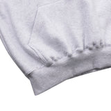 [UNISEX] Faux Shearling-Trimmed Cotton-Jersey Hoodie (Light Grey) (6656665157750)