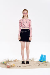 レイヤード長袖ラッシュガード / LAYERED LONG SLEEVE RASHGUARD [PINK]