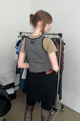 STRIPE SLEEVELESS (GRAY)