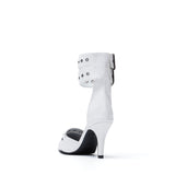 Buckle Point Stiletto Heel(White)