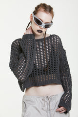 バイクロップドニット/BAY CROPPED KNIT