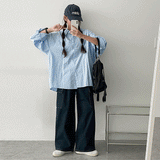 Feo overfit cotton shirt shirt