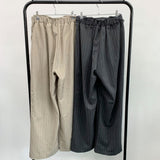 Stripe strap slacks