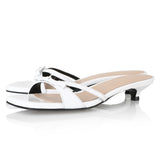 Y.01 Jane Candy Kitten Mules / YY20S-S44 / White (6550190162038)
