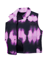 カラーコントラストダウンベスト/Colour Contrast Down Vest _ Purple