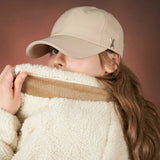 Silver stud over fit ball cap
