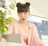 sky pink top cardigan (6676065026166)