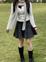 デイリーボタンスリットロングスリーブ / Daily button slit long sleeve