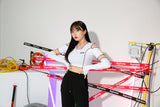 ショルダーウォーマークロップTシャツ / TOP(8994) Shoulder Warmer Crop Tee