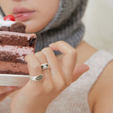 ハッピーバットアンハッピーオープンリング / happy but unhappy heart open ring  vol.2