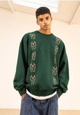 MNボウンオーバーサイズスェットシャツ/MN BONE OVERSIZED SWEAT SHIRTS