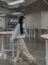 イヤーロップピグメントカーゴワイドパンツ