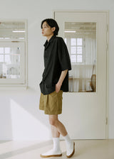 unisex folding shirts black