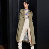 [UNISEX] MILO TRENCH COAT, LIGHT KHAKI (6632622456950)