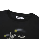 ウィティーバニースケッチクロップTシャツ／WITTY BUNNY SKETCH CROP T-SHIRT [BLACK]