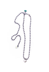 オパールサークルパールデイジーネックレス / OPAL CiRCLE PEARL DAiSY NECKLACE #101