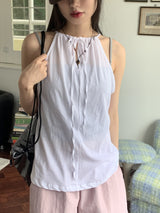 サンクヒッピートゥウェイホルターロングストラップナシ/Sank Hippie Two Way Halter Long Thong Camis