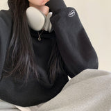 [Bellide made/fleece-lined wool] Berrygood fleece-lined wool embroidery hoodie