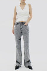 ラップクロップニットキャミ / Wrap Crop Knitted Camis (2color)