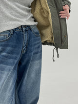 ウールショートパッドジャンパー / Wool short padded jumper (2color)