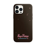 ヴィンテージロゴアイフォンケース/BROWN VINTAGE LOGO CASE