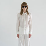 ラインブラウス / LINE BLOUSE, WHITE