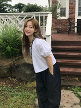 Allium pintuck blouse