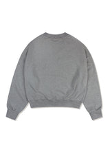Women's Crop Embo embroidery Logo Sweatshirt MelanGray(FCC1TS381W)