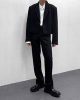 ベーベルワンボタンクロップドジャケット/MO Babel One Button Cropped Jacket (2 colors)