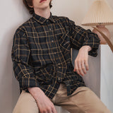 レイラクラシーチェックシャツ / Layla everlasting love Herringbone classy green check shirt S41 (6550286237814)