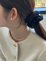 [92.5silver] コットンパールピアス