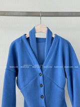 muffler set line cardigan